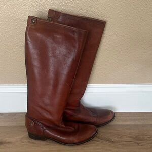 Frye Brown Heeled Boots